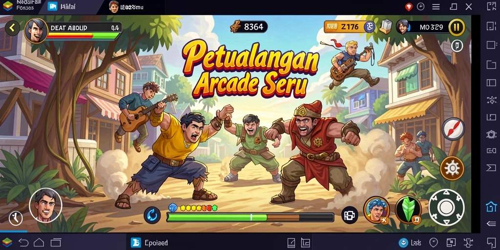 Tampilan gameplay seru dari 8364 yang penuh warna.