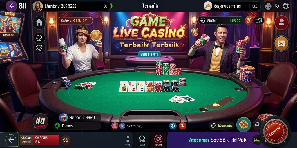 Screenshot gameplay <strong>8II</strong> menampilkan suasana Live Casino yang mendebarkan.