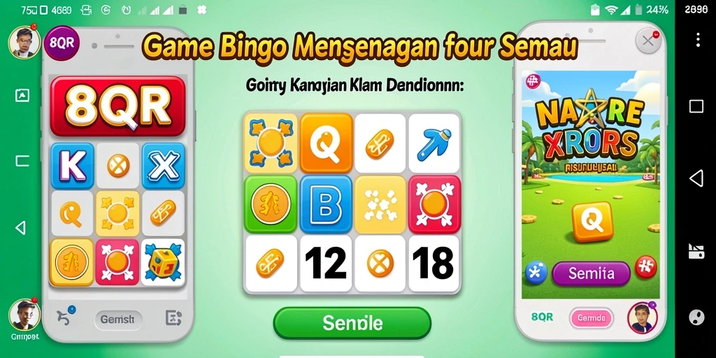 Gambaran gameplay Bingo yang seru dan interaktif di 8QR.