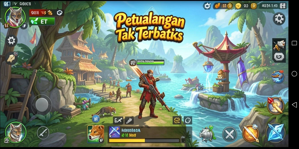 Tampilan gameplay seru dalam petualangan 9ET.