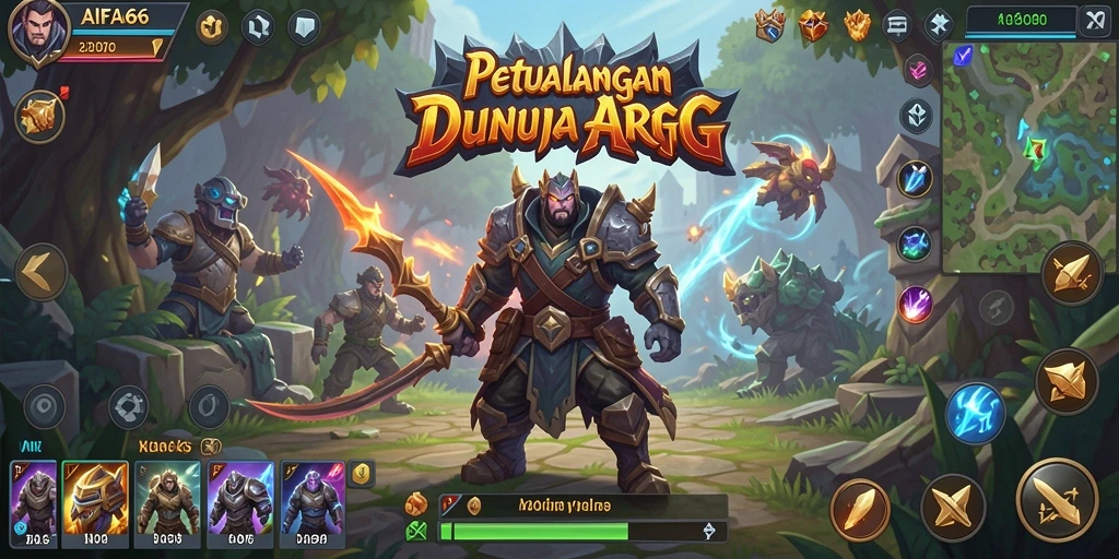 Tampilan menakjubkan dari gameplay strategi ARPG AIFA66.