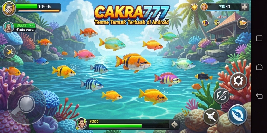 Screenshot game CAKRA777 menampilkan serunya gameplay Tembak Ikan.