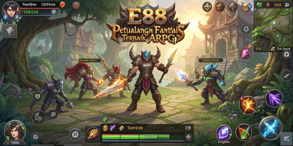 Tampilan menarik dari gameplay E88 dalam genre ARPG.