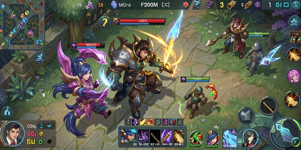 Gameplay menarik dan strategis dalam F200M yang menantang.