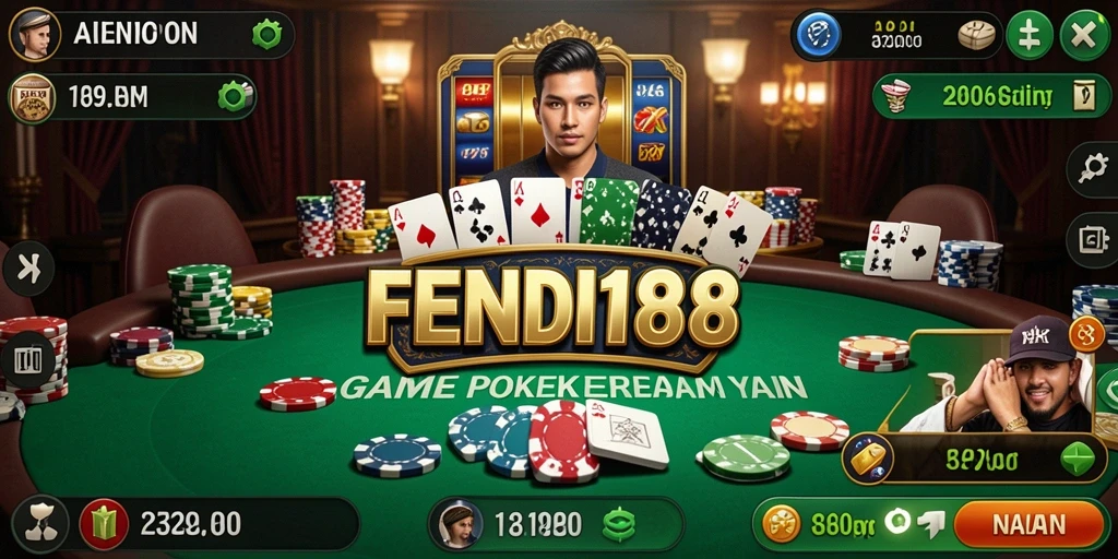 Tampilan permainan Poker FENDI188 yang menarik dan interaktif.