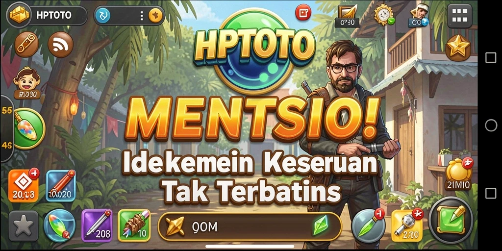 Gameplay HPTOTO yang menunjukkan kemajuan pemain dalam mode Idle.
