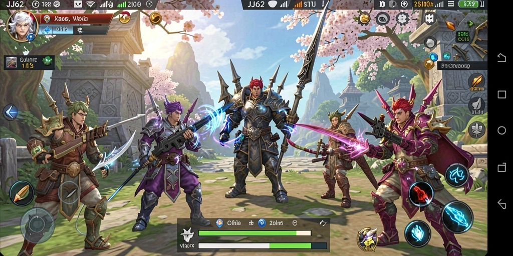 Tampilan gameplay <strong>JJ62</strong> menampilkan pertempuran strategis yang mendebarkan.