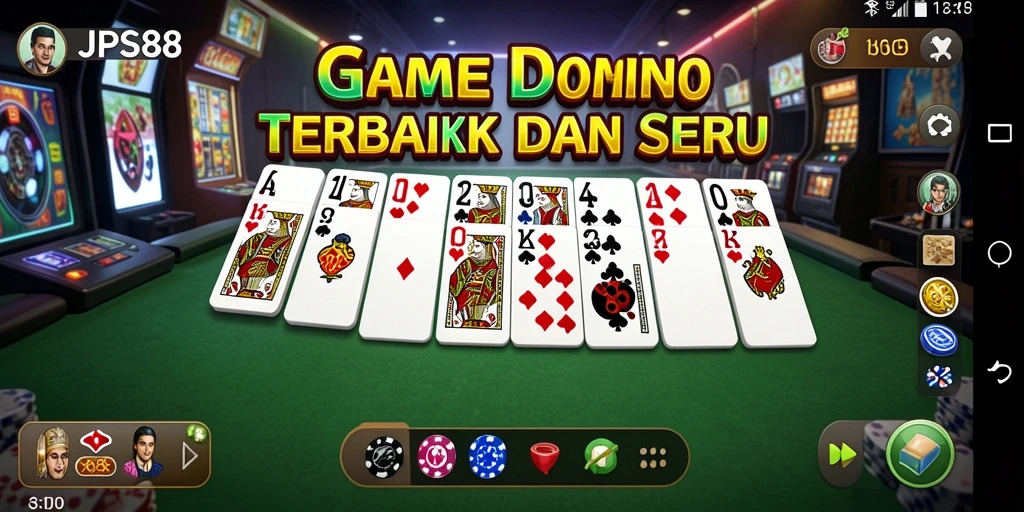 Screenshot gameplay utama JPS88 yang menunjukkan momen seru permainan Domino.
