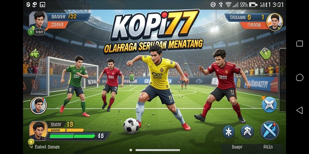 Tampilan gameplay seru dan menarik dalam KOPI77.