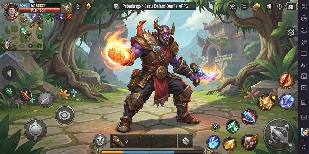 Menampilkan gameplay seru dari game ARPG MASBRO12 yang epik.