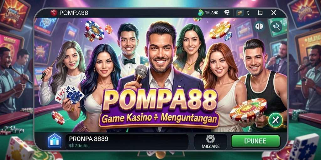 Gameplay menarik POMPA88 dengan berbagai permainan Kasino.