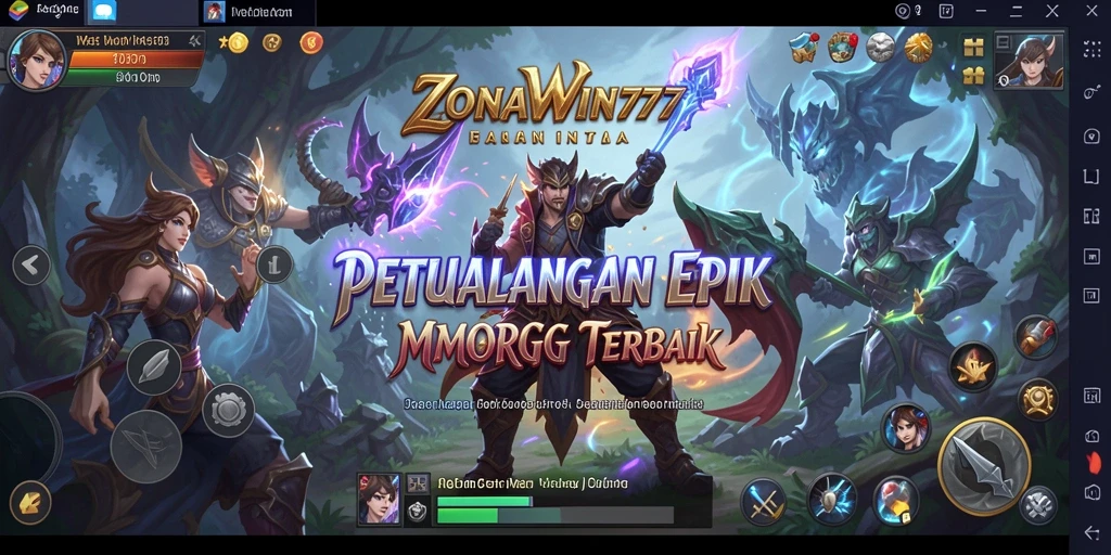 Tampilan gameplay seru di dunia <strong>ZONAWIN777</strong> yang luas dan indah.